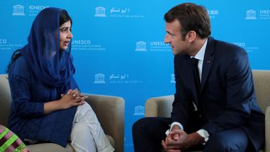 Malala has met with world leaders as part of her work as peace laureate. Pic: Reuters